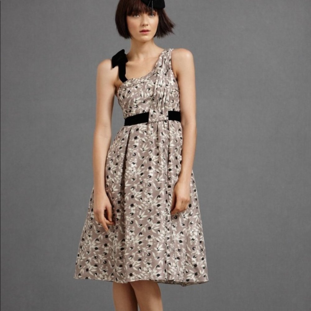 Anthropologie BHLDN x Hitherto Polka Dot Mocha Dress 4